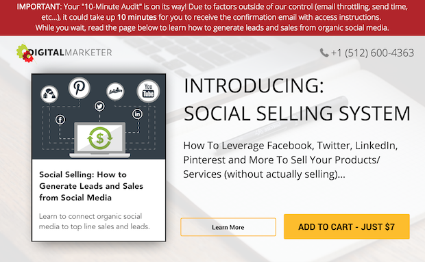 promote products on thank you page