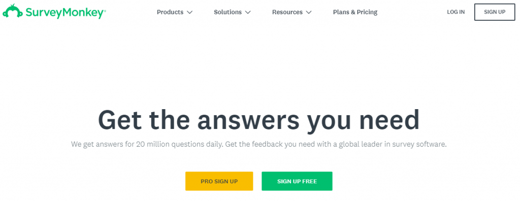 use a tool like survey monkey